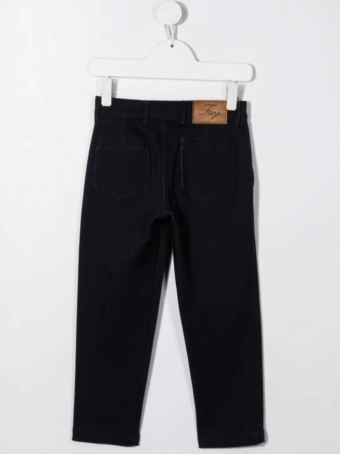 Fay Kids Straight broek Blauw
