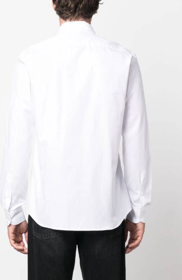 Fay Overhemd met gespreide kraag Wit