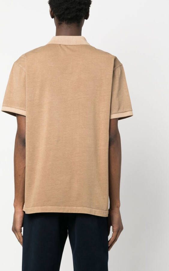 Fay Poloshirt met opgestikte zak Bruin