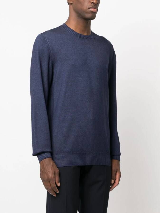 Fay Trui met ronde hals Blauw