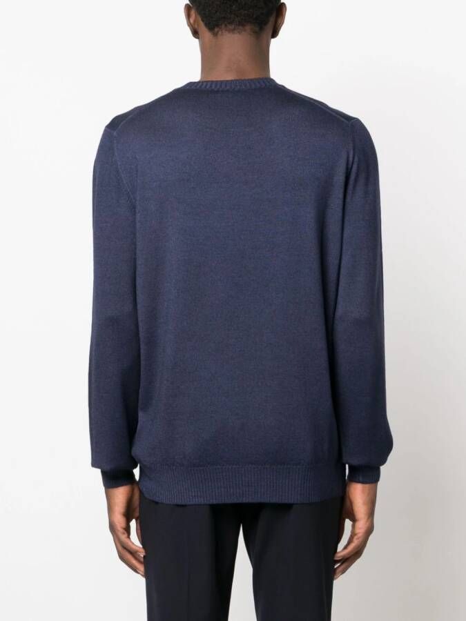 Fay Trui met ronde hals Blauw