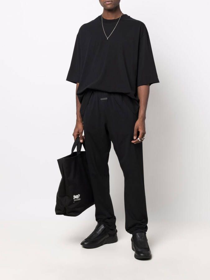Fear Of God Broek met logo taille Zwart