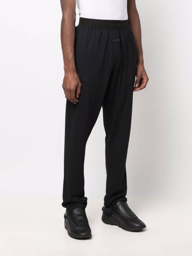Fear Of God Broek met logo taille Zwart