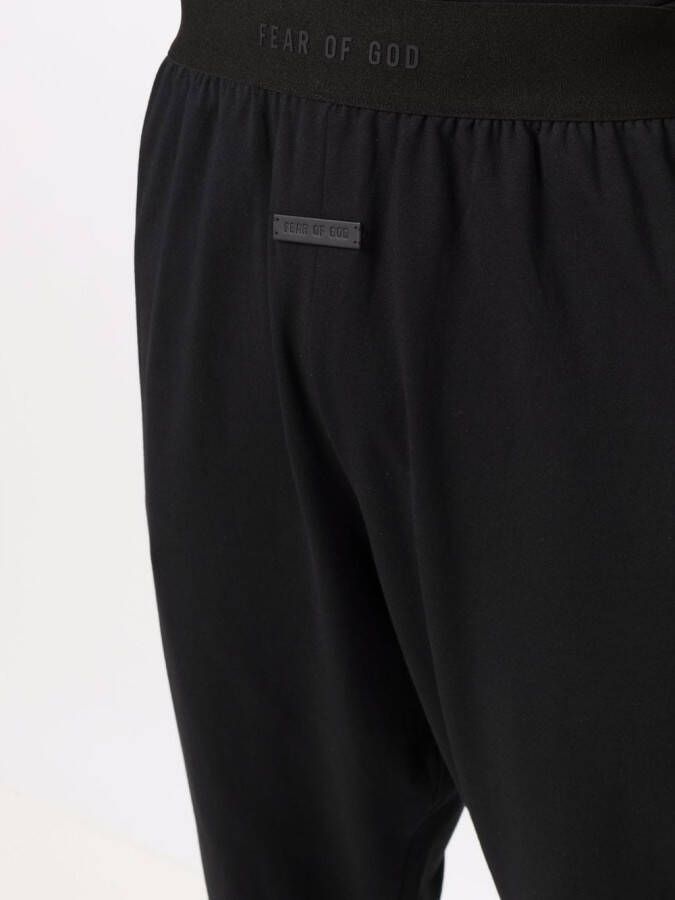 Fear Of God Broek met logo taille Zwart