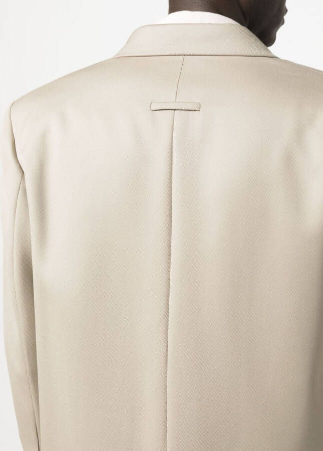 Fear Of God Blazer met dubbele rij knopen Beige