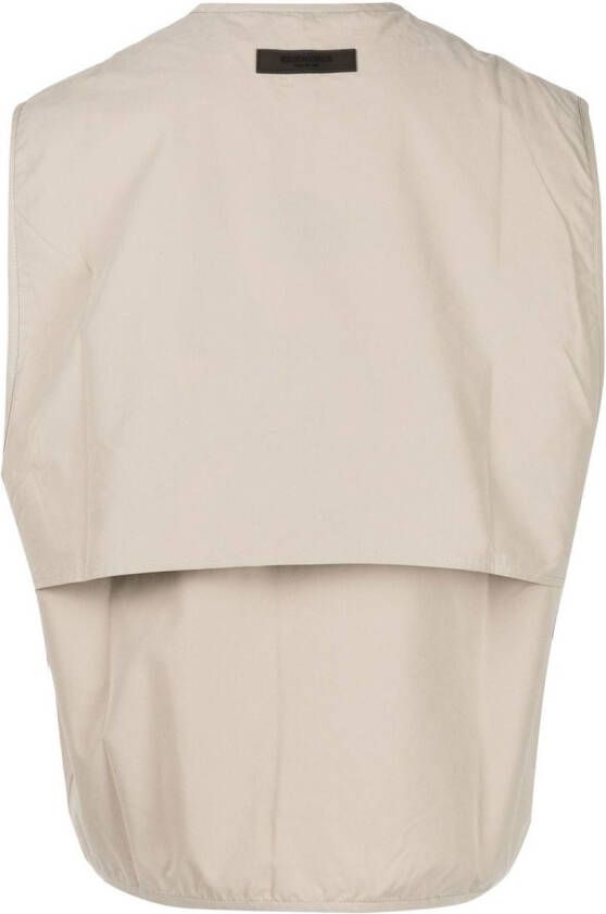 FEAR OF GOD ESSENTIALS Bodywarmer met rits Bruin