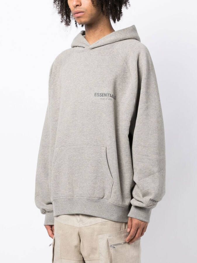 FEAR OF GOD ESSENTIALS Hoodie met logoprint Grijs