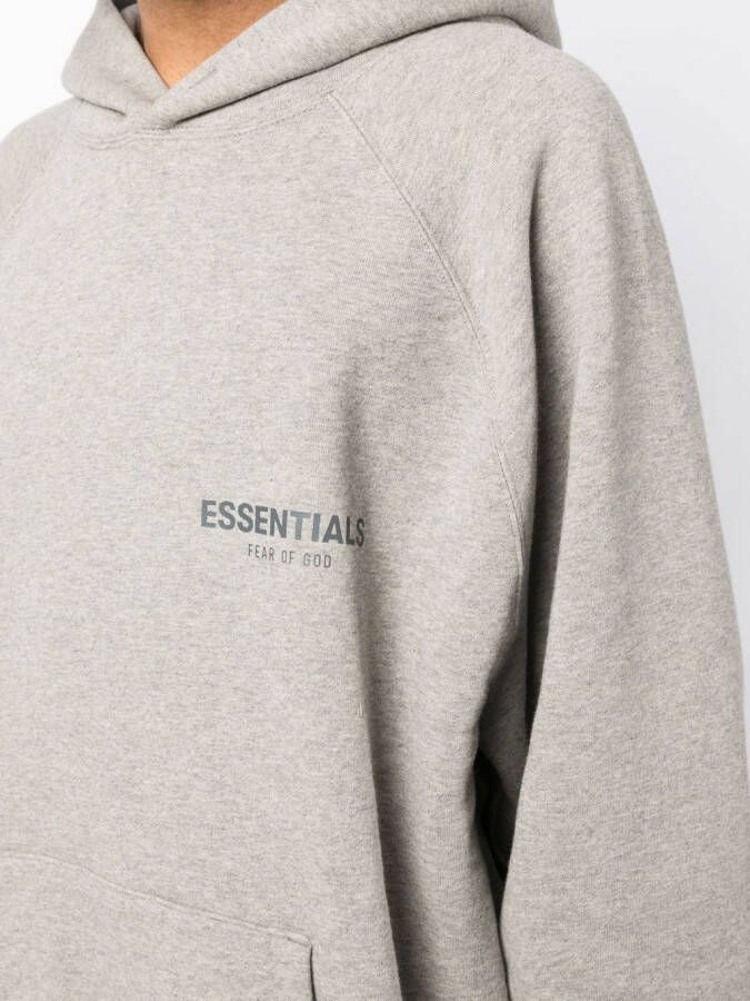 FEAR OF GOD ESSENTIALS Hoodie met logoprint Grijs