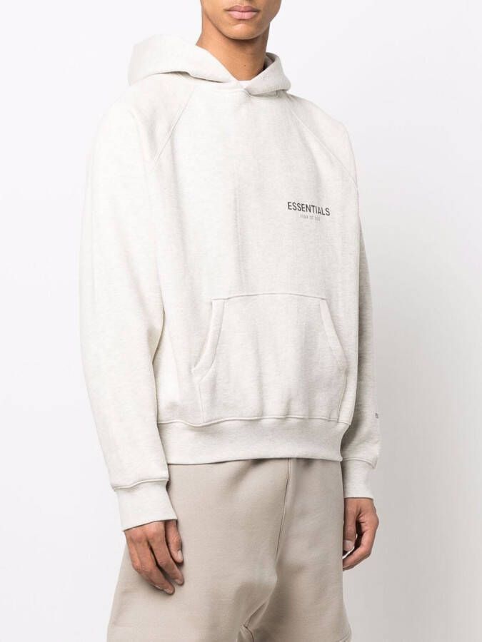 FEAR OF GOD ESSENTIALS Hoodie met logoprint Beige