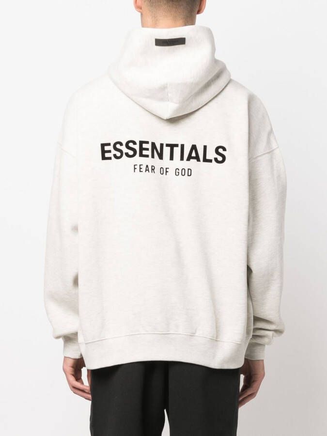 FEAR OF GOD ESSENTIALS Hoodie met logoprint Beige