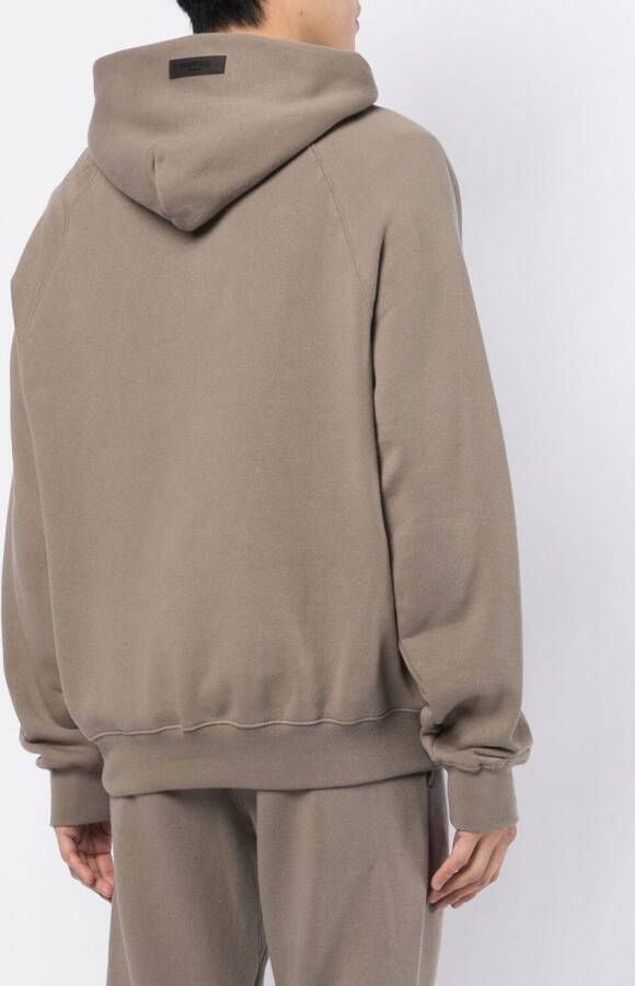 FEAR OF GOD ESSENTIALS Hoodie met logoprint Bruin
