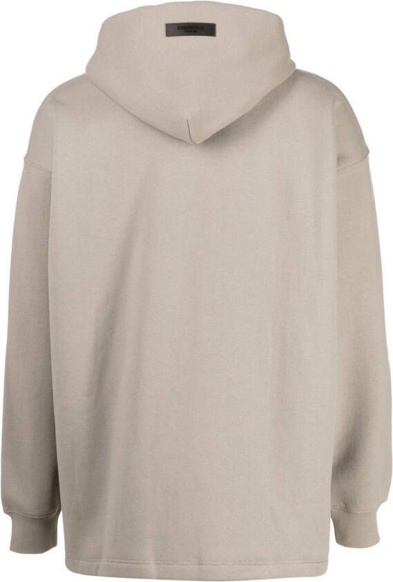 FEAR OF GOD ESSENTIALS Hoodie met logoprint Bruin