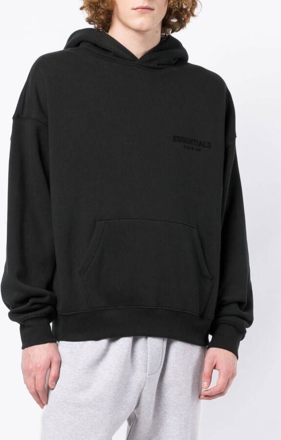 FEAR OF GOD ESSENTIALS Hoodie met logoprint Zwart