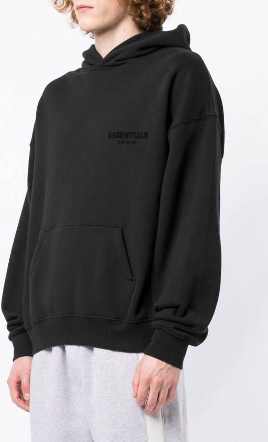 FEAR OF GOD ESSENTIALS Hoodie met logoprint Zwart