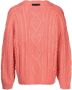 FEAR OF GOD ESSENTIALS Kabelgebreide trui Roze - Thumbnail 2