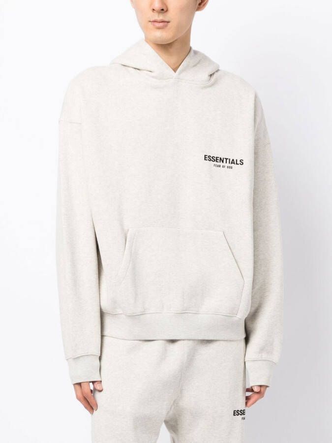 FEAR OF GOD ESSENTIALS Hoodie met logoprint Grijs