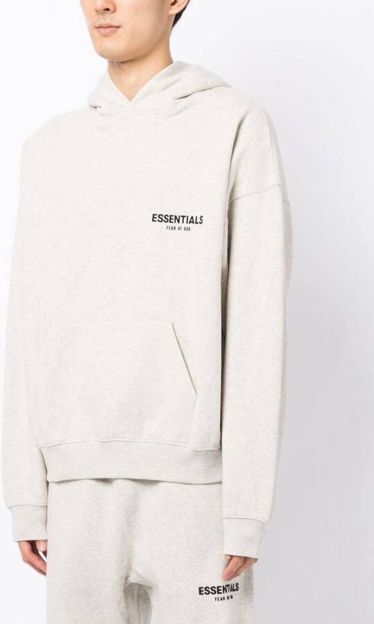 FEAR OF GOD ESSENTIALS Hoodie met logoprint Grijs