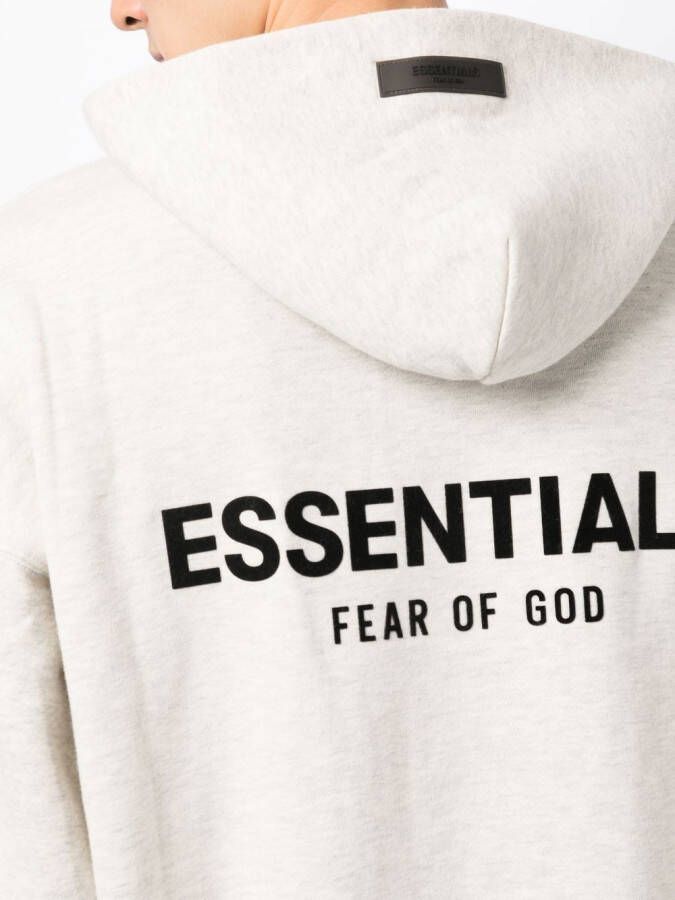 FEAR OF GOD ESSENTIALS Hoodie met logoprint Grijs