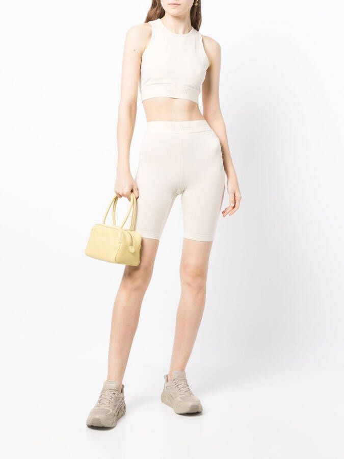 FEAR OF GOD ESSENTIALS Shorts van stretch katoen Beige