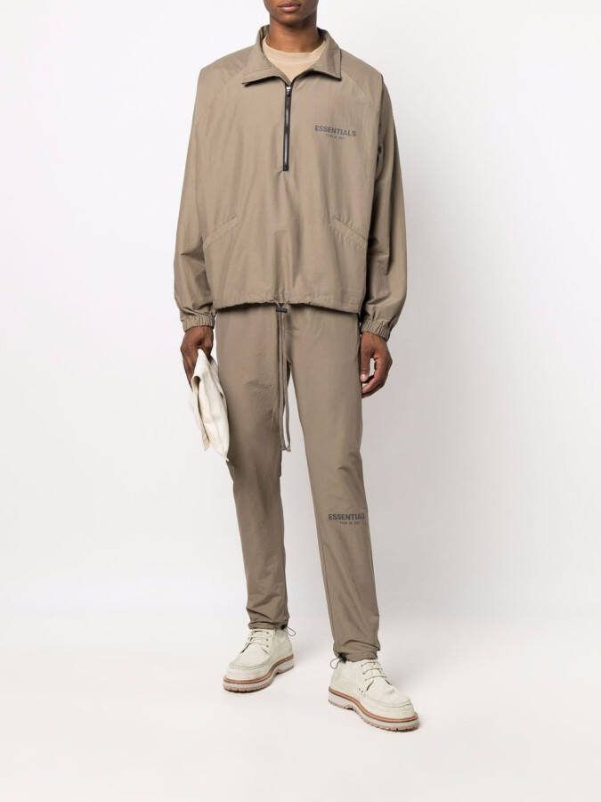 FEAR OF GOD ESSENTIALS Trainingsbroek met logoprint Groen