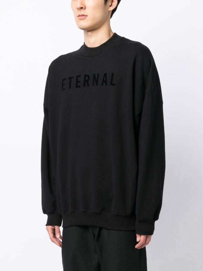 Fear Of God Sweater met tekst Zwart
