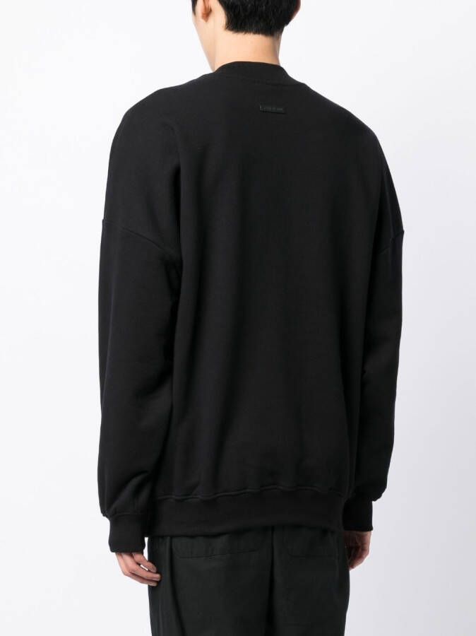 Fear Of God Sweater met tekst Zwart