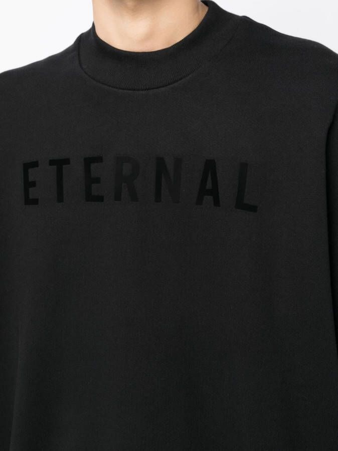 Fear Of God Sweater met tekst Zwart