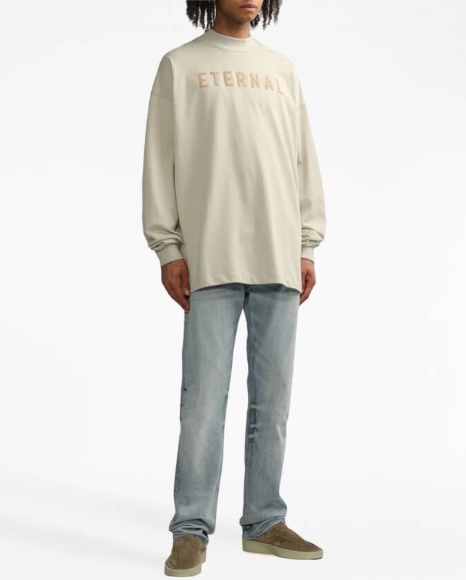 Fear Of God Sweater met geborduurd logo Beige