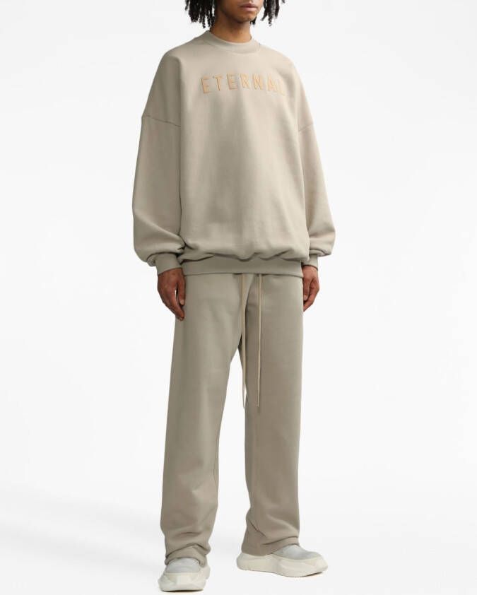 Fear Of God Sweater met geborduurd logo Beige