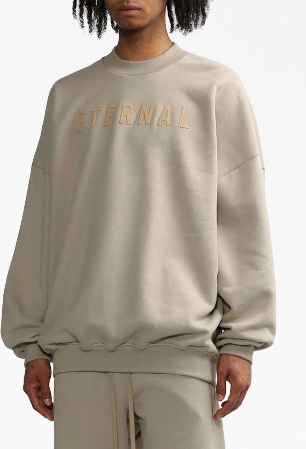 Fear Of God Sweater met geborduurd logo Beige