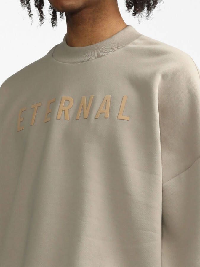 Fear Of God Sweater met geborduurd logo Beige