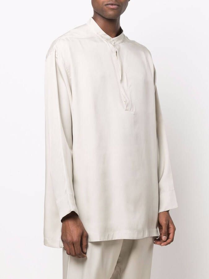 Fear Of God Overhemd van zijdemix Beige