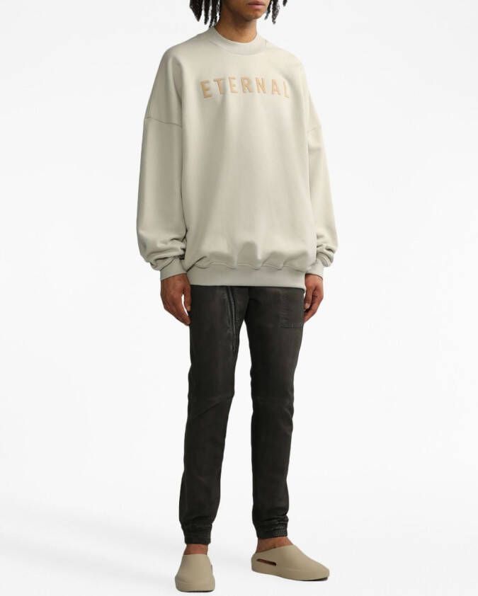 Fear Of God Sweater met geborduurd logo Beige