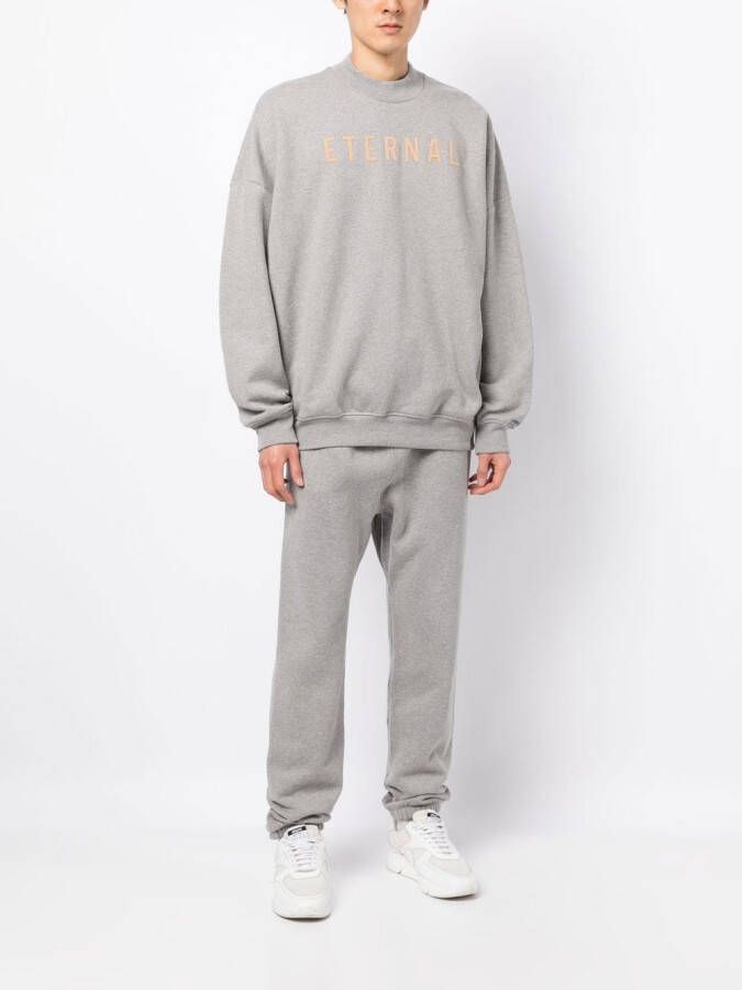 Fear Of God Sweater met tekst Grijs