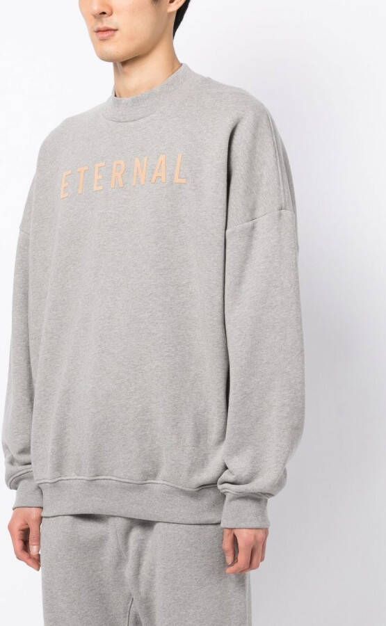 Fear Of God Sweater met tekst Grijs