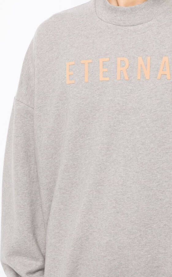 Fear Of God Sweater met tekst Grijs