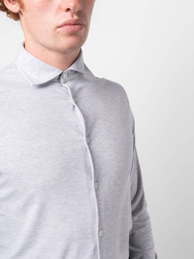 Fedeli Button-down overhemd Grijs