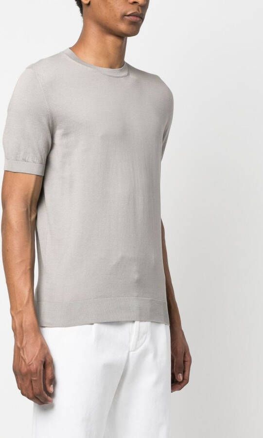 Fedeli Fijngebreid T-shirt Grijs
