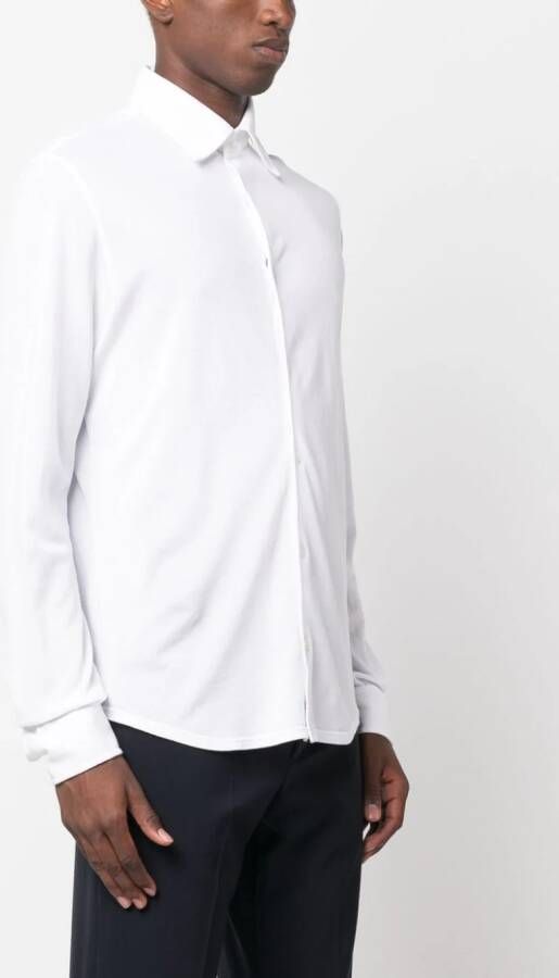 Fedeli Slim-fit overhemd Wit