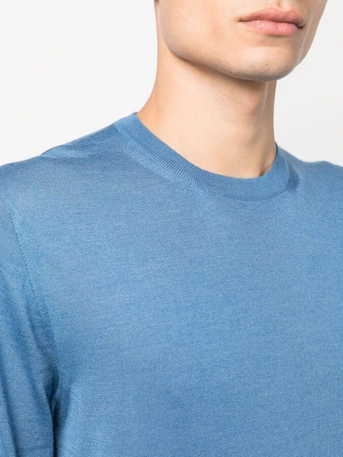 Fedeli Trui met ronde hals Blauw