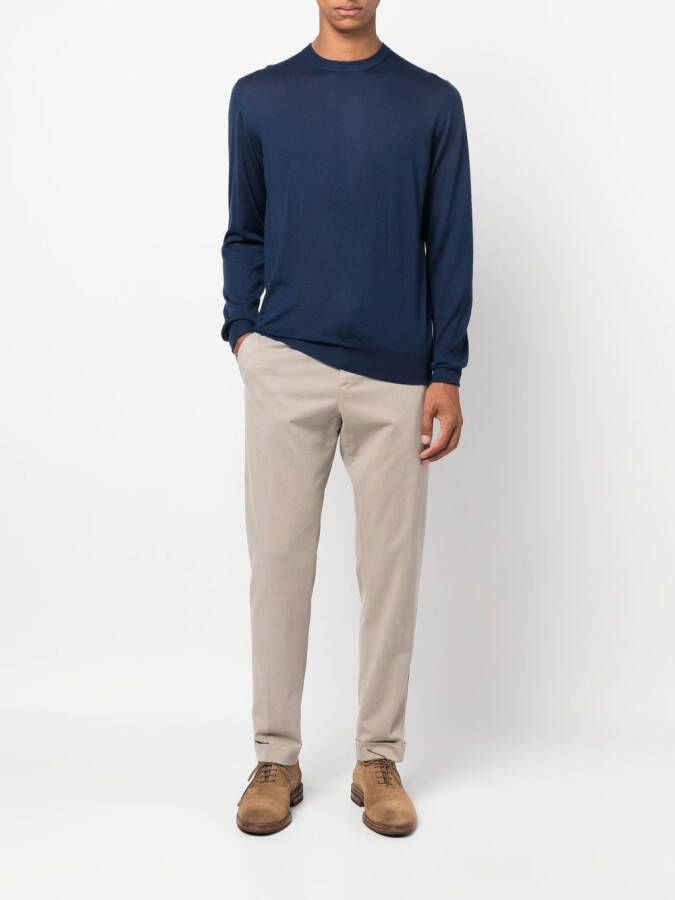 Fedeli Trui met ronde hals Blauw