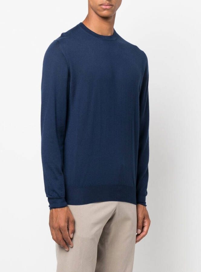 Fedeli Trui met ronde hals Blauw
