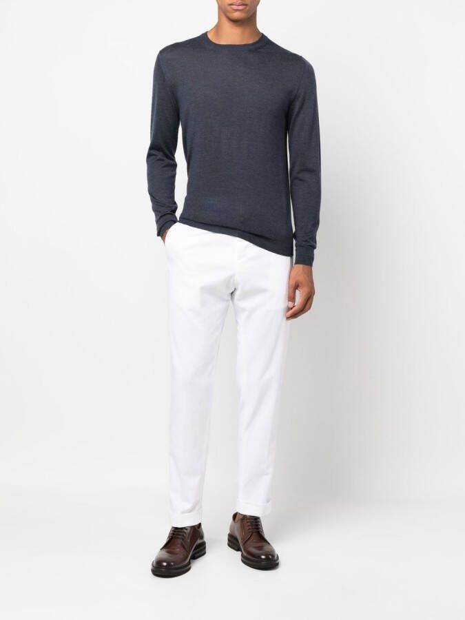 Fedeli Trui met ronde hals Blauw