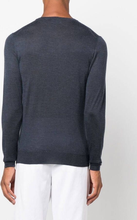Fedeli Trui met ronde hals Blauw
