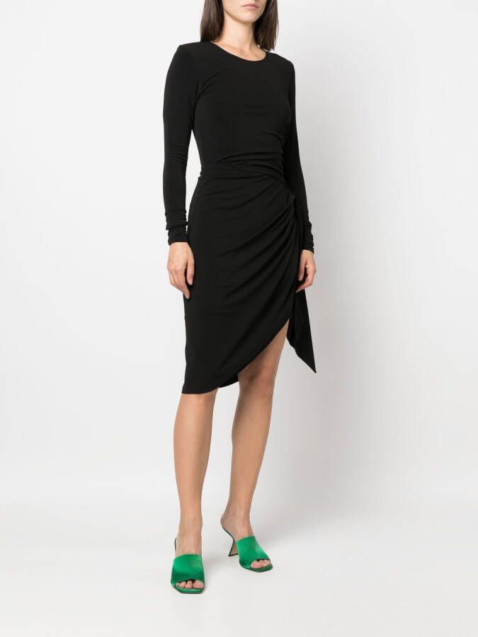 Federica Tosi Asymmetrische jurk Zwart