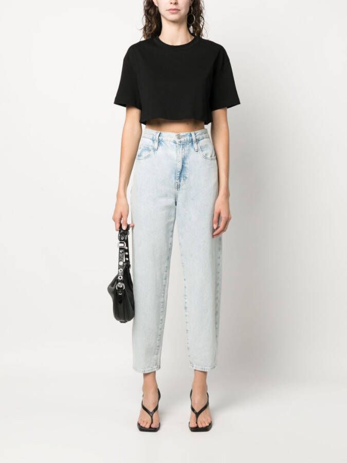 Federica Tosi Cropped T-shirt Zwart