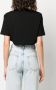 Federica Tosi Cropped T-shirt Zwart - Thumbnail 4
