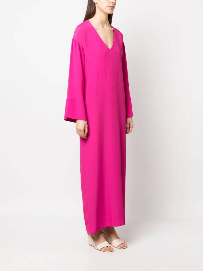 Federica Tosi Maxi-jurk met V-hals Roze