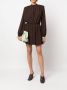 Federica Tosi Mini-jurk met gesmokt detail Bruin - Thumbnail 2