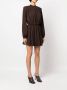 Federica Tosi Mini-jurk met gesmokt detail Bruin - Thumbnail 3